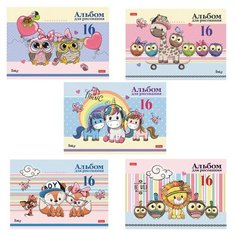 Альбом для рисования Hatber Мультяшки 29.7 х 21 см (A4), , 16 л.