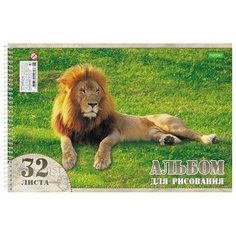 Альбом для рисования Hatber ECO Животный мир 29.7 х 21 см (A4), 100 г/м², 32 л.