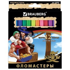BRAUBERG Набор фломастеров Корсары (150564), 12 шт.