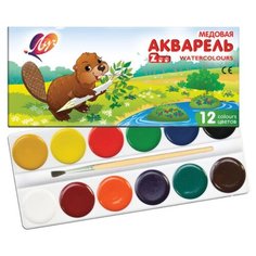 Луч Краски акварельные медовые Zoo, 12 цветов (22C 1416-08)