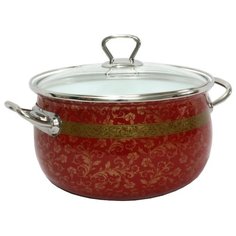 Кастрюля Интерос Арабская ночь 3,1 л, красный/золотистый