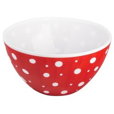 Альтернатива Салатник Горошек 17.5 см красный Alternativa