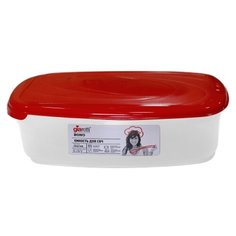 Giaretti Контейнер Bono прямоугольный 0.65 л сочный томат