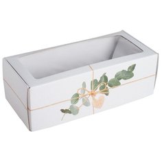 Коробка подарочная Дарите счастье Эко 16 × 35 × 12 см белый