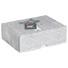 Коробка подарочная Дарите счастье Тепла и уюта 30.7 × 9.5 × 22 см серый