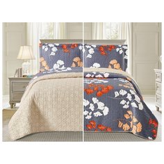 Комплект с покрывалом Cleo Cler, 150x220 см, комбинированный