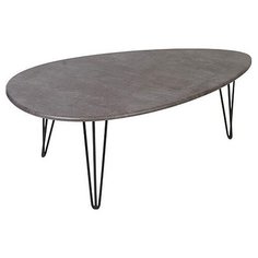 Столик журнальный Мебелик Шеффилд, ДхШ: 120 х 70 см, серый бетон