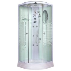 Душевая кабина Niagara NG 301N Мозаик низкий поддон 90см*90см белый узорчатое