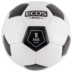 Футбольный мяч ECOS Motion BL-2001 белый/черный 5