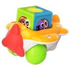 Развивающая игрушка Fisher-Price Самолет "Вращающиеся кубики" разноцветный