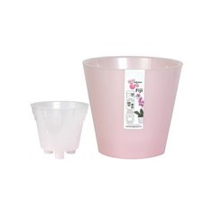 Кашпо InGreen Фиджи Орхид ING6197, 4 л, 20х18.3 см розовый перламутровый