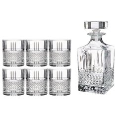 Набор RCR Style Brillante штоф + стаканы 7 предметов прозрачный