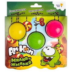 Лизун Genio Kids Ам-Ням Мялка-жмялка желтый/зеленый/розовый