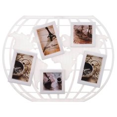 Фоторамка-коллаж Lefard 596-200 на 5 фото: 10х10, 10х15 см белый