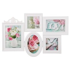 Фоторамка-коллаж Lefard 596-165 на 5 фото: 10х10,10х15,13х18 см белый