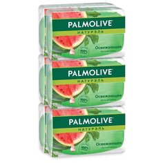 Мыло кусковое Palmolive Натурэль Летний арбуз освежающее, 90 г, 6 шт.