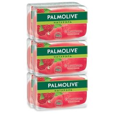 Мыло кусковое Palmolive Натурэль Свежая малина смягчающее, 90 г, 6 шт.