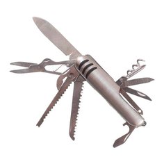 Нож многофункциональный СЛЕДОПЫТ PF-MT-01 (11 функций) серебристый