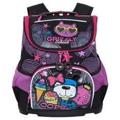 Grizzly Рюкзак (RAv-088-4), черный-жимолость