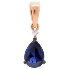 VALTERA Подвес с сапфирами и бриллиантами 100512