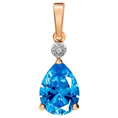 VALTERA Подвес с топазами и бриллиантами 112448