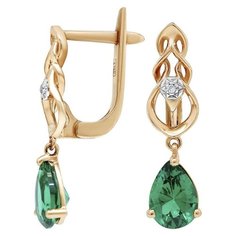 VALTERA Серьги с изумрудами и бриллиантами 111685