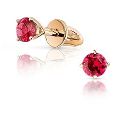 VALTERA Серьги с рубинами 096655