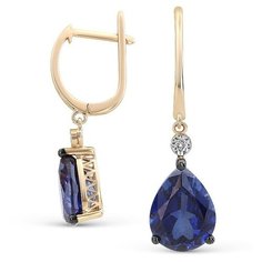 VALTERA Серьги с сапфирами и бриллиантами 089942