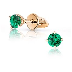 VALTERA Серьги с изумрудами 093740