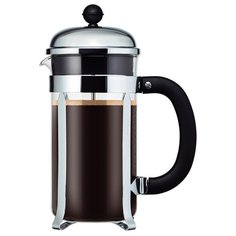 Френч-пресс Bodum Chambord 11734 (1 л) серебристый/черный