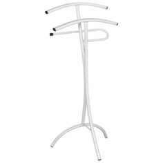 Напольная вешалка ЗМИ Слуга Малая белое серебро