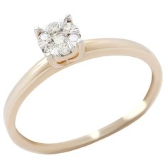 VALTERA Кольцо с бриллиантами 106220, размер 16