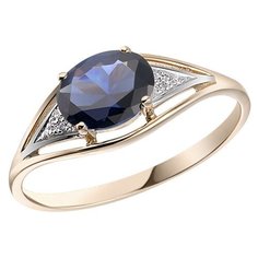 VALTERA Кольцо с сапфирами и бриллиантами 092642, размер 16.5