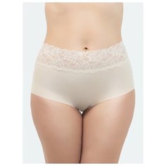 Vis-a-Vis Трусы макси с кружевным поясом, размер XL, beige