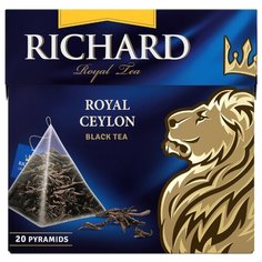 Чай черный Richard Royal Ceylon в пирамидках, 75 г, 20 шт.