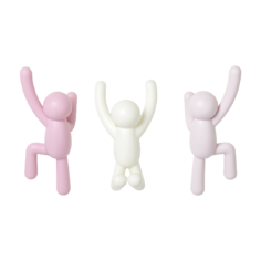 Крючок Umbra крючки Buddy 3 шт. разноцветный розовый