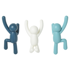 Крючок Umbra крючки Buddy 3 шт. голубой