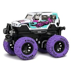 Монстр-трак Пламенный мотор Краш-тест белый