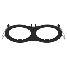 Декоративная рамка Lightstar Intero 16 Double Round 217626 / 217627 / 217629 на 2 светильника черный