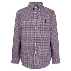 Рубашка Ralph Lauren размер 128, синий/красный