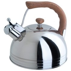 Regent Чайник со свистком 93-2503B.1 2.5 л, серебристый