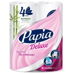 Полотенца бумажные Papia Delux четырехслойные 4 рул.