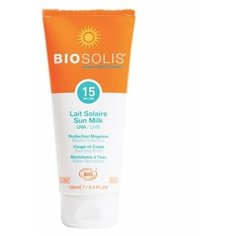 Biosolis Солнцезащитное молочко для лица и тела SPF 15 100 мл