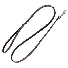 Поводок для собак Homepet двойной простроченный (52310) черный 1.2 м 10 мм