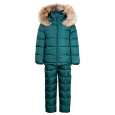 Комплект с полукомбинезоном Il Gufo A19DN001N0031 размер 140, зелeный