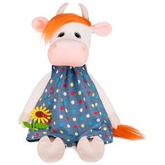 Мягкая игрушка Maxitoys коровка Глаша в платье с цветочком 23 см