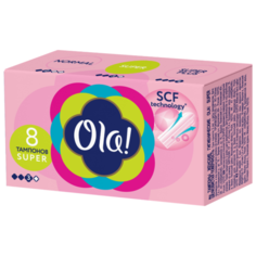 Ola! тампоны Super Шелковистая поверхность 8 шт.