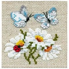 Риолис Набор для вышивания Ромашки 10 х 10 см (757)