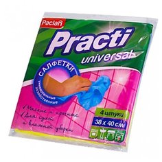 Салфетка для уборки Paclan Practi Universal 4 шт