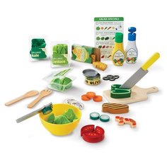 Набор продуктов с посудой Melissa & Doug Slice & Toss Salad Set 9310 разноцветный